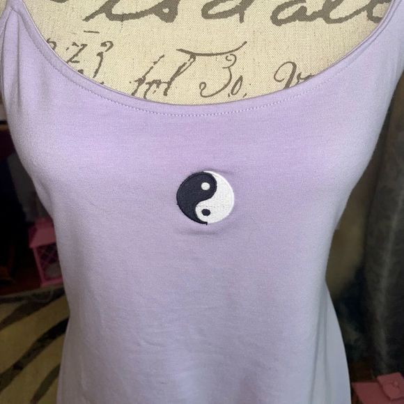 LAVENDER SUNDRESS W:YIN& YANG TIE BACK - Picture 8 of 10